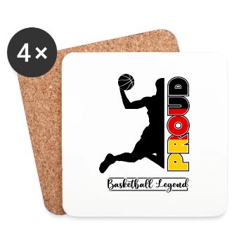 Basketball legends - Coasters (set of 4) - white - Front