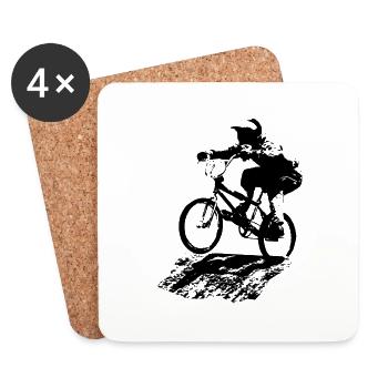 bmx - Dessous de verre (lot de 4) - blanc - Devant