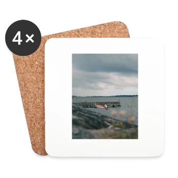 ocean - Coasters (set of 4) - white - Front