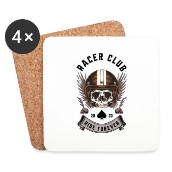 Club des Pilotes Audacieux - Dessous de verre (lot de 4) - blanc - Devant