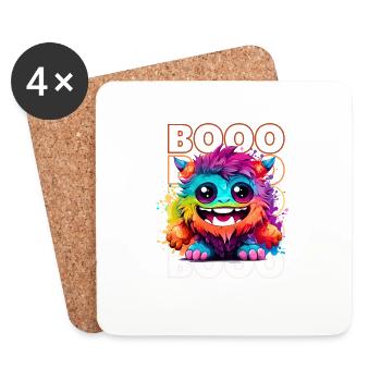 Chibi Blaze & Booo! Demon's Delight Tee! - Coasters (set of 4) - white - Front