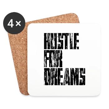 De l’agitation pour les rêves - Dessous de verre (lot de 4) - blanc - Devant