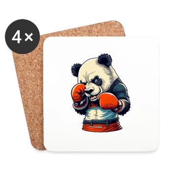Box Panda - Untersetzer (4er-Set) - Weiß - Vorne