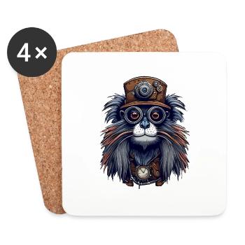 Tamarin - Dessous de verre (lot de 4) - blanc - Devant