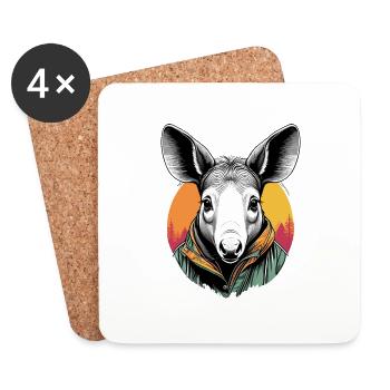 Aardvark - Coasters (set of 4) - white - Front
