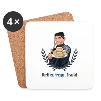 Rieser Grantler // Illustration - Untersetzer (4er-Set) - Weiß - Vorne