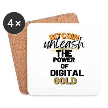 Power of digital gold - Untersetzer (4er-Set) - Weiß - Vorne