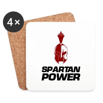 Spartan Power - Coasters (set of 4) - white - Front