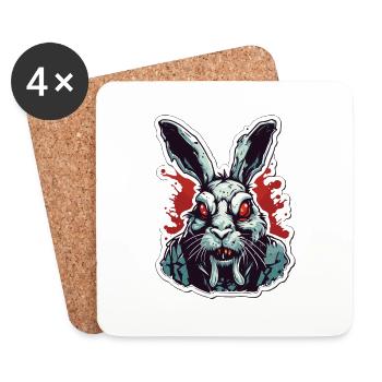 Easter Bunny / Easter / Eggs / Holidays / Easter - Coasters (set of 4) - white - Front
