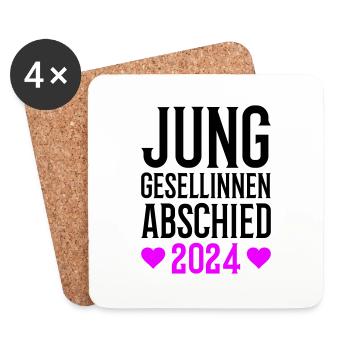 Hen party 2024 - Coasters (set of 4) - white - Front