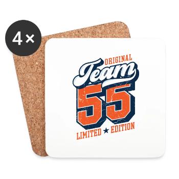 Original Team 55 - Limited Edition - Coasters (set of 4) - white - Front