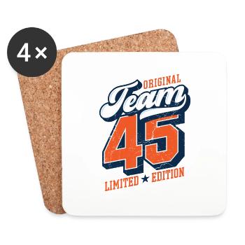 Original Team 45 - Limited Edition - Coasters (set of 4) - white - Front