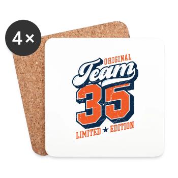 Original Team 35 - Limited Edition - Coasters (set of 4) - white - Front