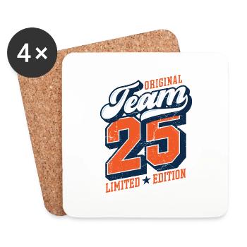 Original Team 25 - Limited Edition - Coasters (set of 4) - white - Front