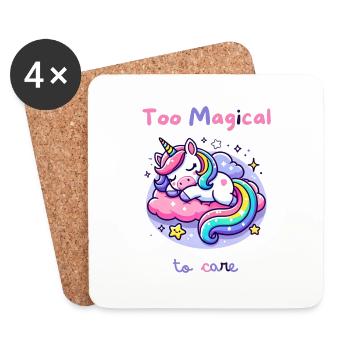 Too Magical to Care - Coasters (set of 4) - white - Front