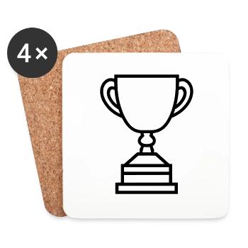 trophy - Coasters (set of 4) - white - Front