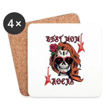 Best Mum Rocks - Coasters (set of 4) - white - Front