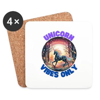 Unicorn6 - Untersetzer (4er-Set) - Weiß - Vorne
