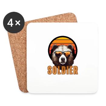 soldier 20240709 215450 0000 - Coasters (set of 4) - white - Front