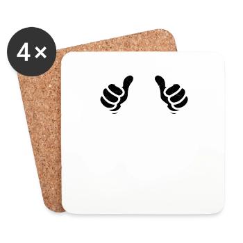 Legend 1976 Authentic 1976 Vintage Bursdag - Coasters (set of 4) - white - Front