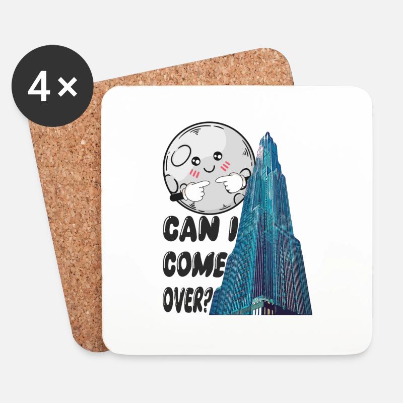 can i come over? - Untersetzer (4er-Set) - Weiß