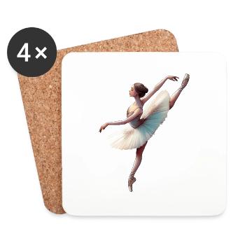 Moon Dancer - Celestial Grace - Coasters (set of 4) - white - Front