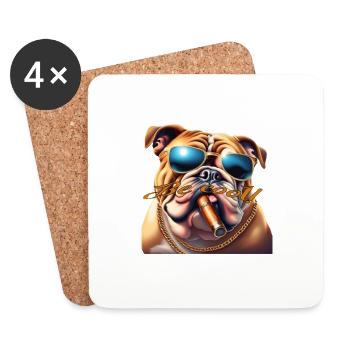 be cool - Untersetzer (4er-Set) - Weiß - Vorne