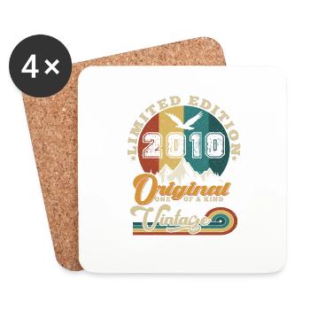 Original 2010 Vintage Édition limitée Cadeau - Dessous de verre (lot de 4) - blanc - Devant