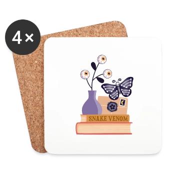 Halloween Still Life - Coasters (set of 4) - white - Front
