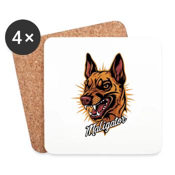 Maligator - Untersetzer (4er-Set) - Weiß - Vorne