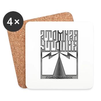 Atomic Utopia - Grey Line Promo - Coasters (set of 4) - white - Front