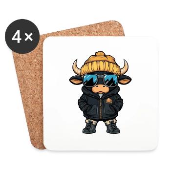 Taurus Winter - Coasters (set of 4) - white - Front