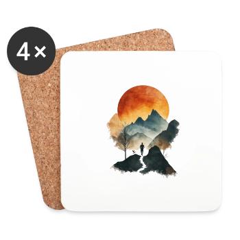 Perfect gift for endurance athletes - Coasters (set of 4) - white - Front
