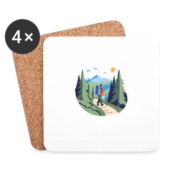 PACK LIGHT TRAVEL FAR - Untersetzer (4er-Set) - Weiß - Vorne