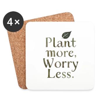Green serenity - Coasters (set of 4) - white - Front