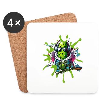 Digga Spreewald - Coasters (set of 4) - white - Front