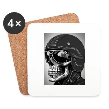 DeadHead Motors - Coasters (set of 4) - white - Front