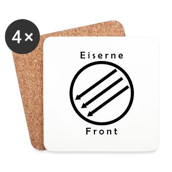 Front d’Eiserne - Drei Pfeile - Dessous de verre (lot de 4) - blanc - Devant