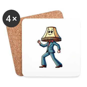 Saturday Night Lamp - Coasters (set of 4) - white - Front