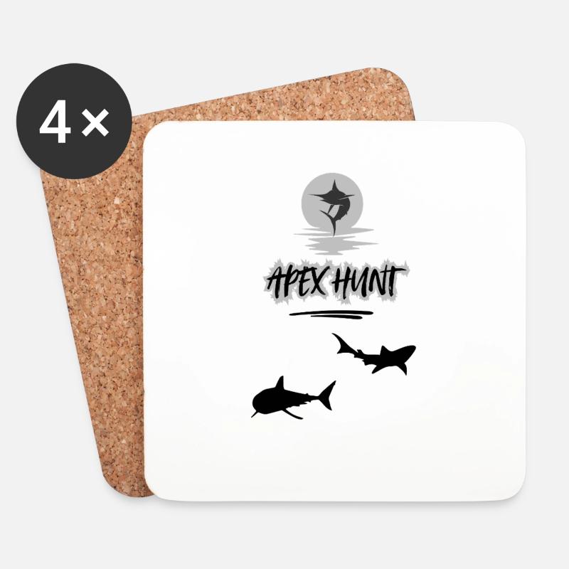 Apex hunt - Untersetzer (4er-Set) - Weiß