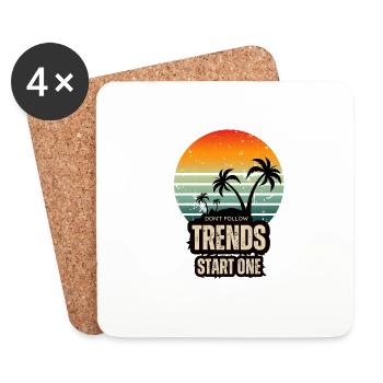 Trends - Coasters (set of 4) - white - Front