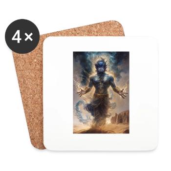 Gini Mythology Myth Gift - Coasters (set of 4) - white - Front