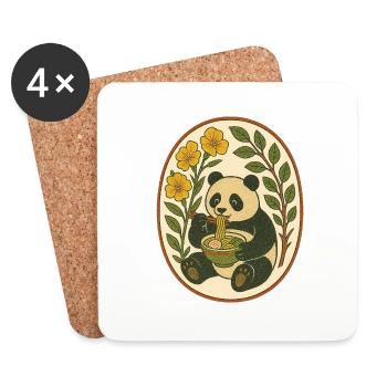 Ramen Panda - Untersetzer (4er-Set) - Weiß - Vorne