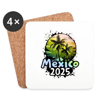 Mexico 2025 - Coasters (set of 4) - white - Front