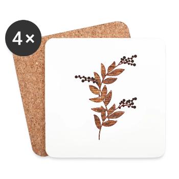 Brick Plant - Coasters (set of 4) - white - Front