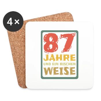 87 - Untersetzer (4er-Set) - Weiß - Vorne