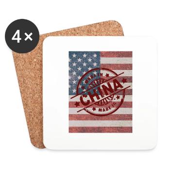 Made in China - Coasters (set of 4) - white - Front