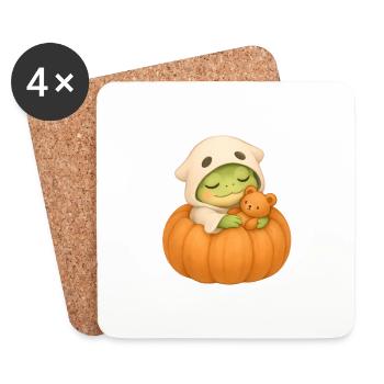 Halloween Frog Costume Gift - Coasters (set of 4) - white - Front