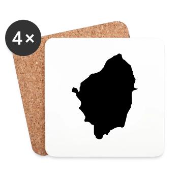 Naxos - Coasters (set of 4) - white - Front