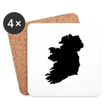 Irland - Untersetzer (4er-Set) - Weiß - Vorne